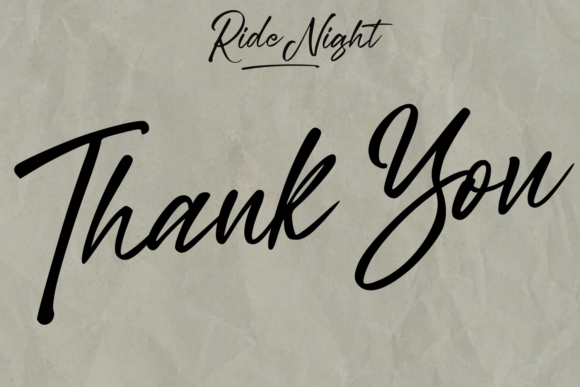 Ride Night Font Poster 11