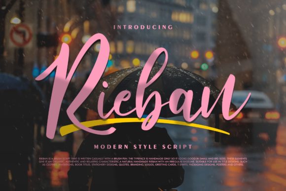 Rieban Font Poster 1