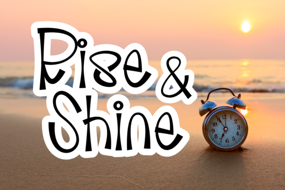 Rise and Shine Font Poster 1