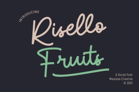 Risello Fruits Font Poster 1