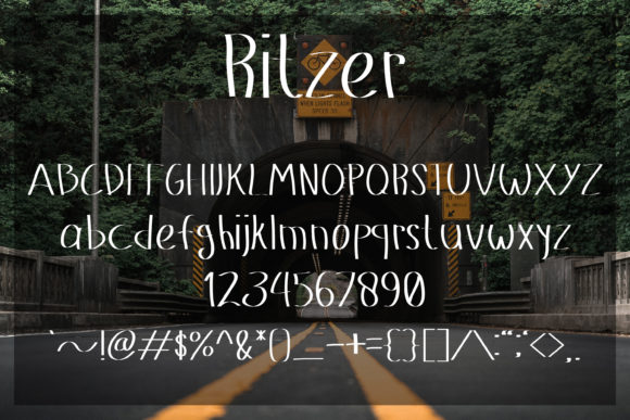 Ritzer Font Poster 5