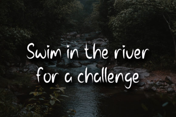 River Flow Font Poster 4