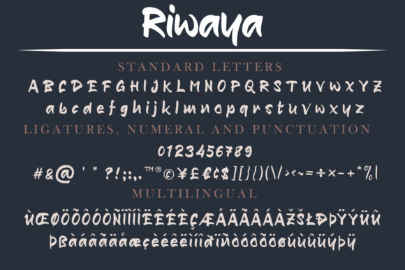 Riwaya Font Poster 2