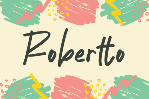 Robertto Font Poster 1