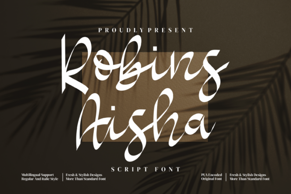 Robins Aisha Font Poster 1