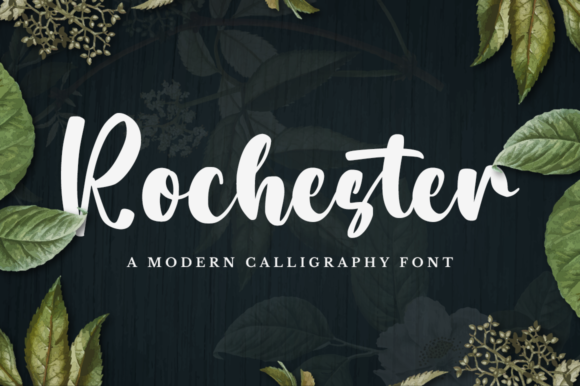 Rochester Font Poster 1