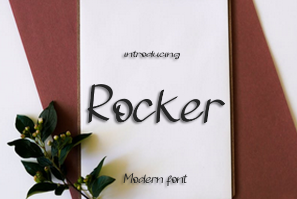 Rocker Font Poster 1