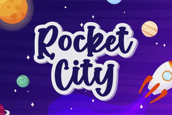 Rocket City Font Poster 1