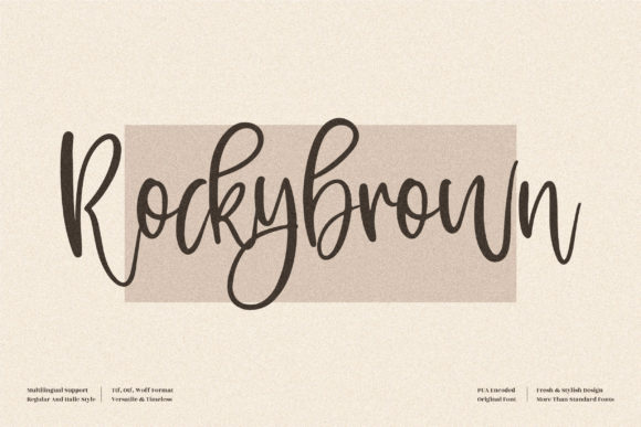 Rockybrown Font Poster 1