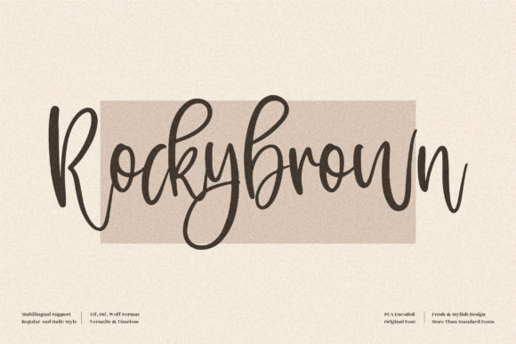 Rockybrown Font