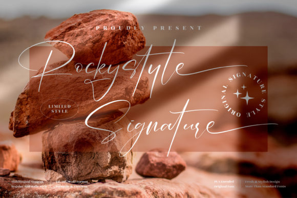 Rockystyle Signature Font Poster 1