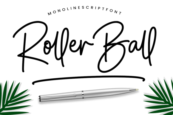 Roller Ball Font Poster 1