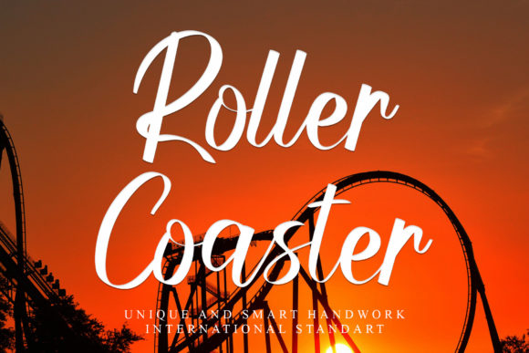 Roller Coaster Font Poster 1