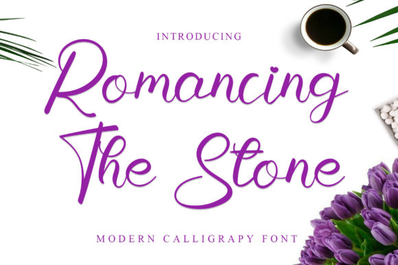 Romancing the Stone Font Poster 1