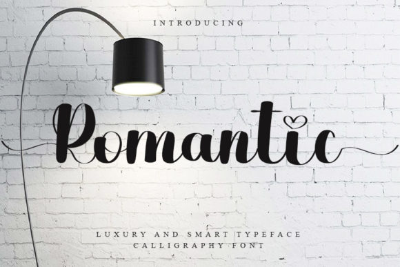 Romantic Font Poster 1
