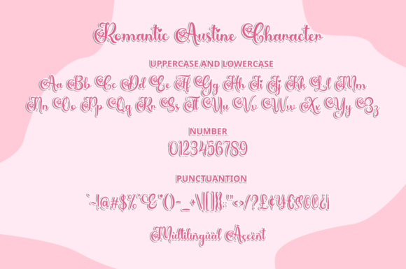 Romantic Austine Font Poster 6