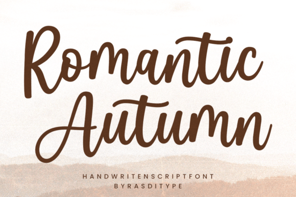 Romantic Autumn Font Poster 1