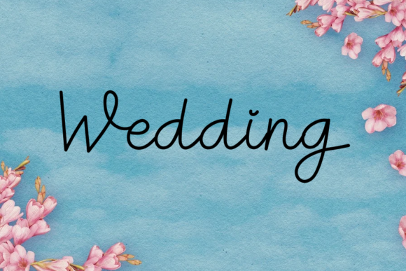 Romantic Heart Font Poster 2