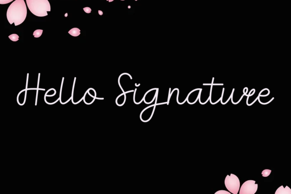 Romantic Heart Font Poster 4