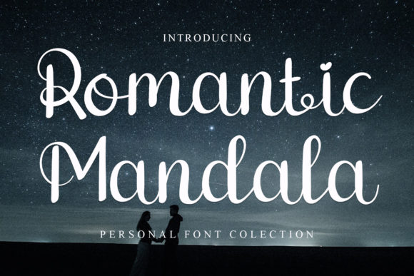 Romantic Mandala Font Poster 1