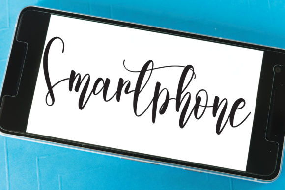 Romantic Rainbow Font Poster 4