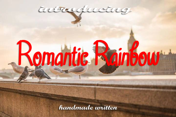 Romantic Rainbow Font