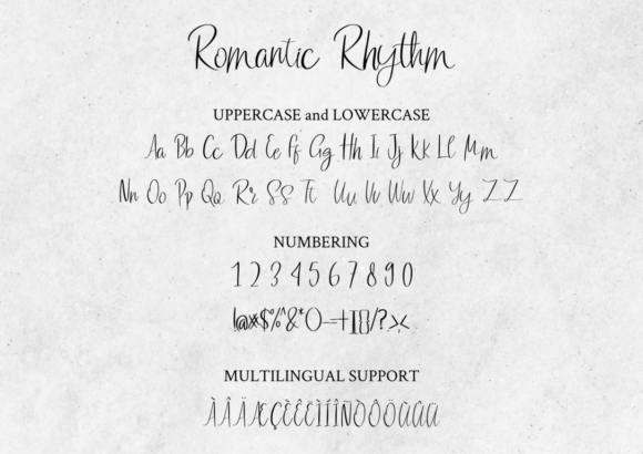 Romantic Rhytm Font Poster 2