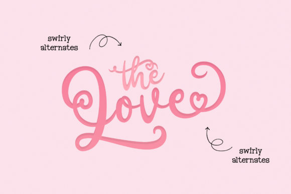 Romantic Script Font Poster 2