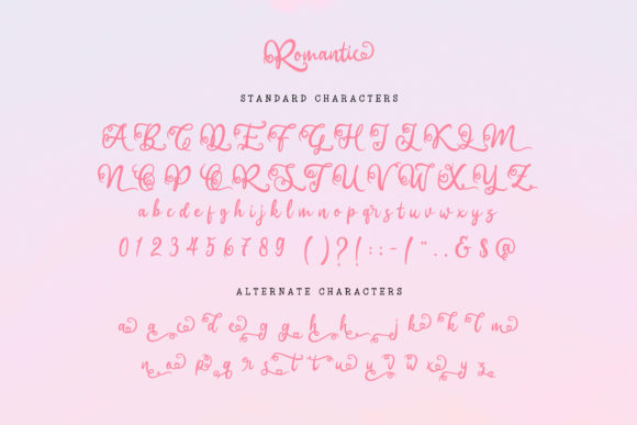 Romantic Script Font Poster 6