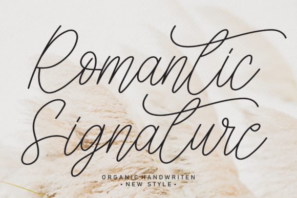 Romantic Signature Font Poster 1