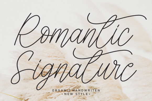 Romantic Signature Font