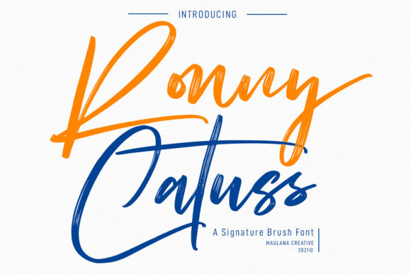 Ronny Catuss Font Poster 1