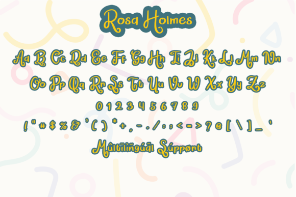 Rosa Holmes Font Poster 5