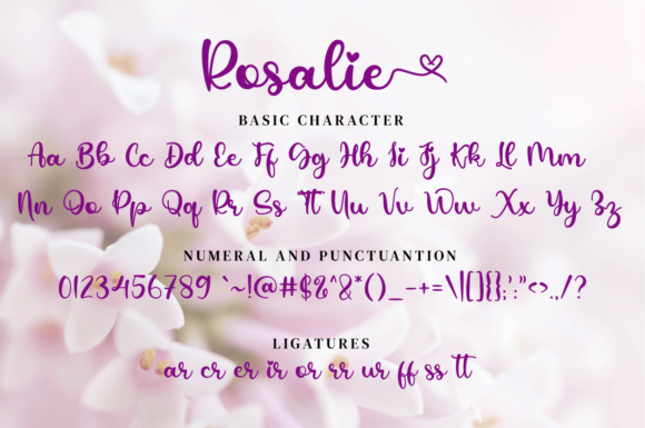 Rosalie Font Poster 9