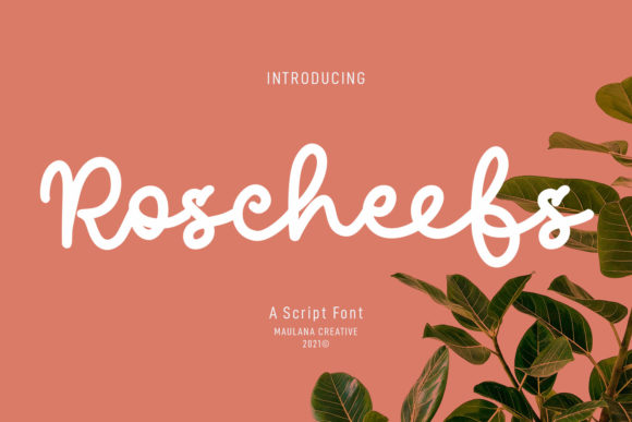 Roscheefs Script Font Poster 1
