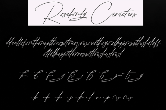 Rosebondy Font Poster 12