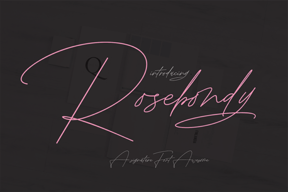 Rosebondy Font Poster 13