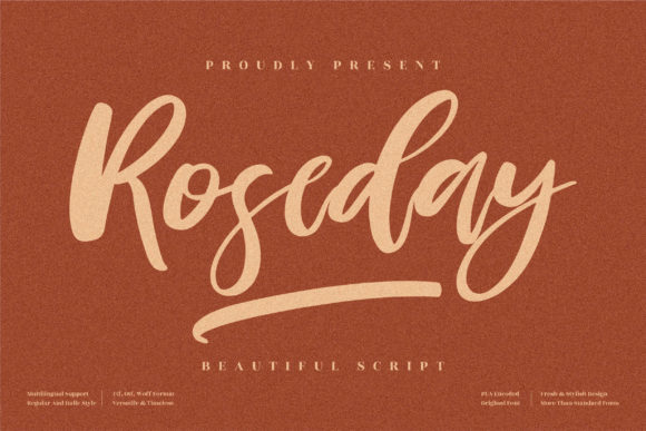 Roseday Font Poster 1