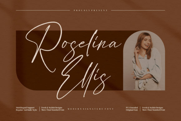 Roselina Ellis Font Poster 1