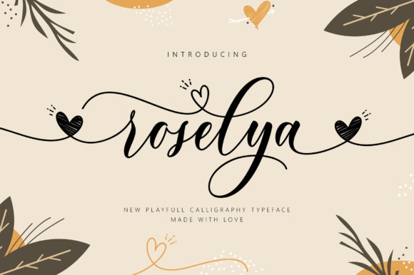 Roselya Script Font Font