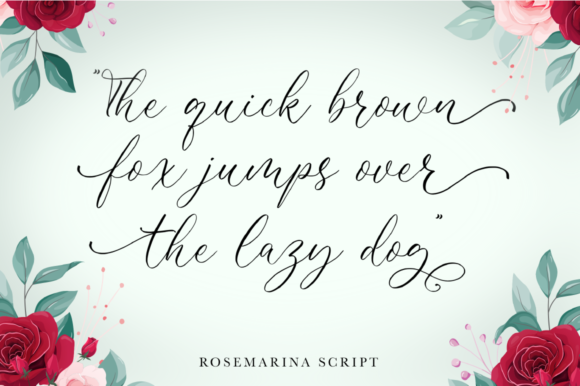 Rosemarina Font Poster 11