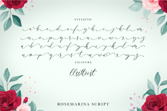 Rosemarina Font Poster 4