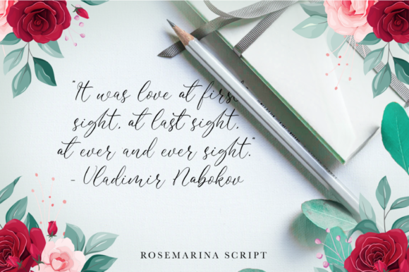 Rosemarina Font Poster 8