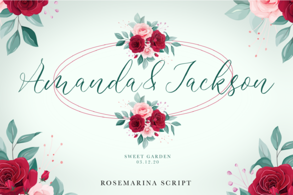 Rosemarina Font Poster 10