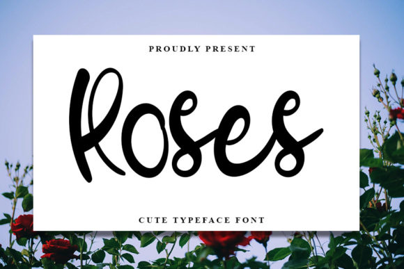 Roses Font Poster 1