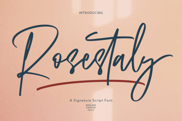 Rosestaly Font Poster 1