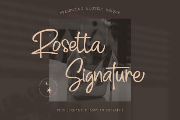 Rosetta Signature Font Poster 1