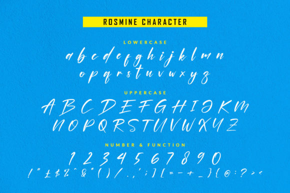 Rosmine Font Poster 8