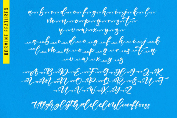 Rosmine Font Poster 9