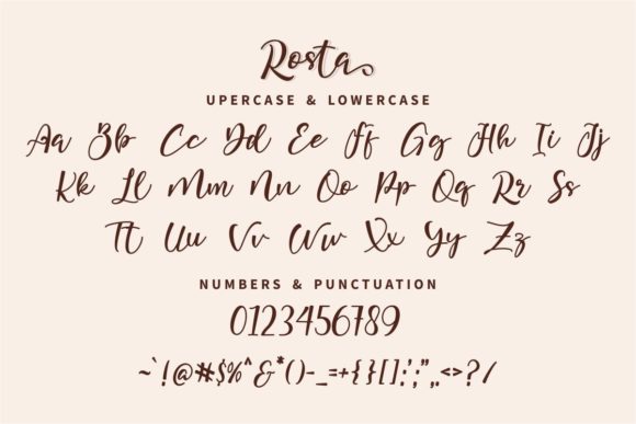 Rosta Font Poster 3